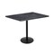 Holland Bar Stool Co 42" Tall OD214 Black Table Base 22" Diameter Foot 30" x 48" Black Steel Top by the HollBar Stool Co. OD214-2242BWOD3048BlkStl - alternate 1